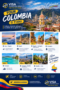 Lee más sobre el artículo Tour Colombia en 7 días: itinerario completo y costos referenciales | VISA INTERNATIONAL GROUP